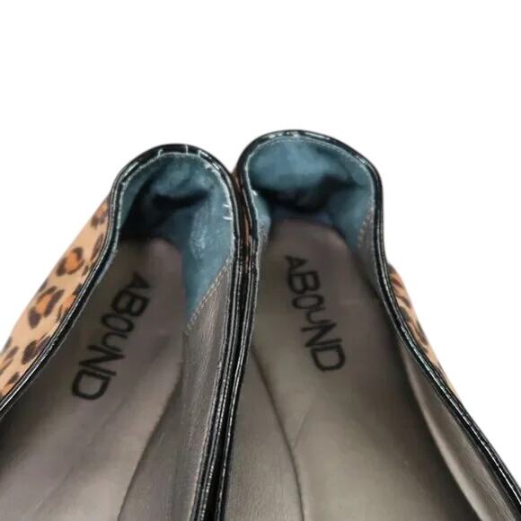 Abound Shoes Womens 5.5 Flats Fashion Slip On Leopard Print Embroidered Slipper - Picture 8 of 15